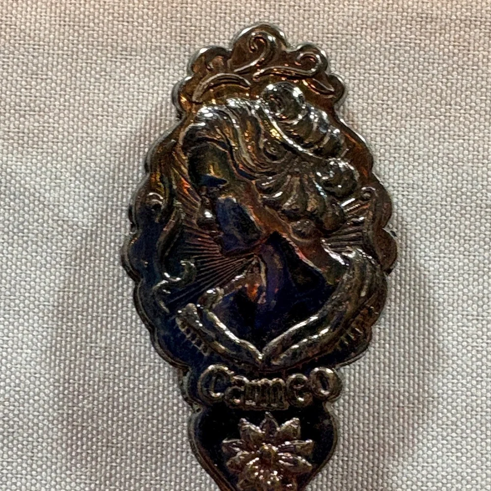 Cameo Nashville Music City USA Souvenir Spoon Silver Plated Australia Vintage